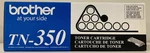 New Genuine Brother TN-350 Black Toner Cartridge Box. Fixed Price $34.99.