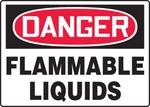 Accuform MCHG102VA Aluminum Safety Sign,"danger Flammable Liquids", 10X14". Fixed Price $20.00.
