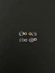 Blue Sapphire 18K Gold Filled Bezel 5X4 Mm, Single Connector (GTG-GBS-3). Fixed Price $11.00.