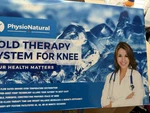 New Physionatural Knee Cold Therapy System W/ Pad 9 Qt, Blue, Auto Shut-off. Fixed Price $84.95.