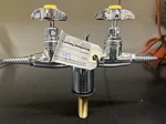 Watersaver Deck Mount Vac Turret W/2 Needle Valves In Polished CHROMEL2880. Fixed Price $34.99.