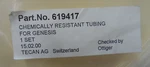 Tecan Part No. 619417 Chemically Resistant Tubing For Genesis Qty. Fixed Price $59.99.